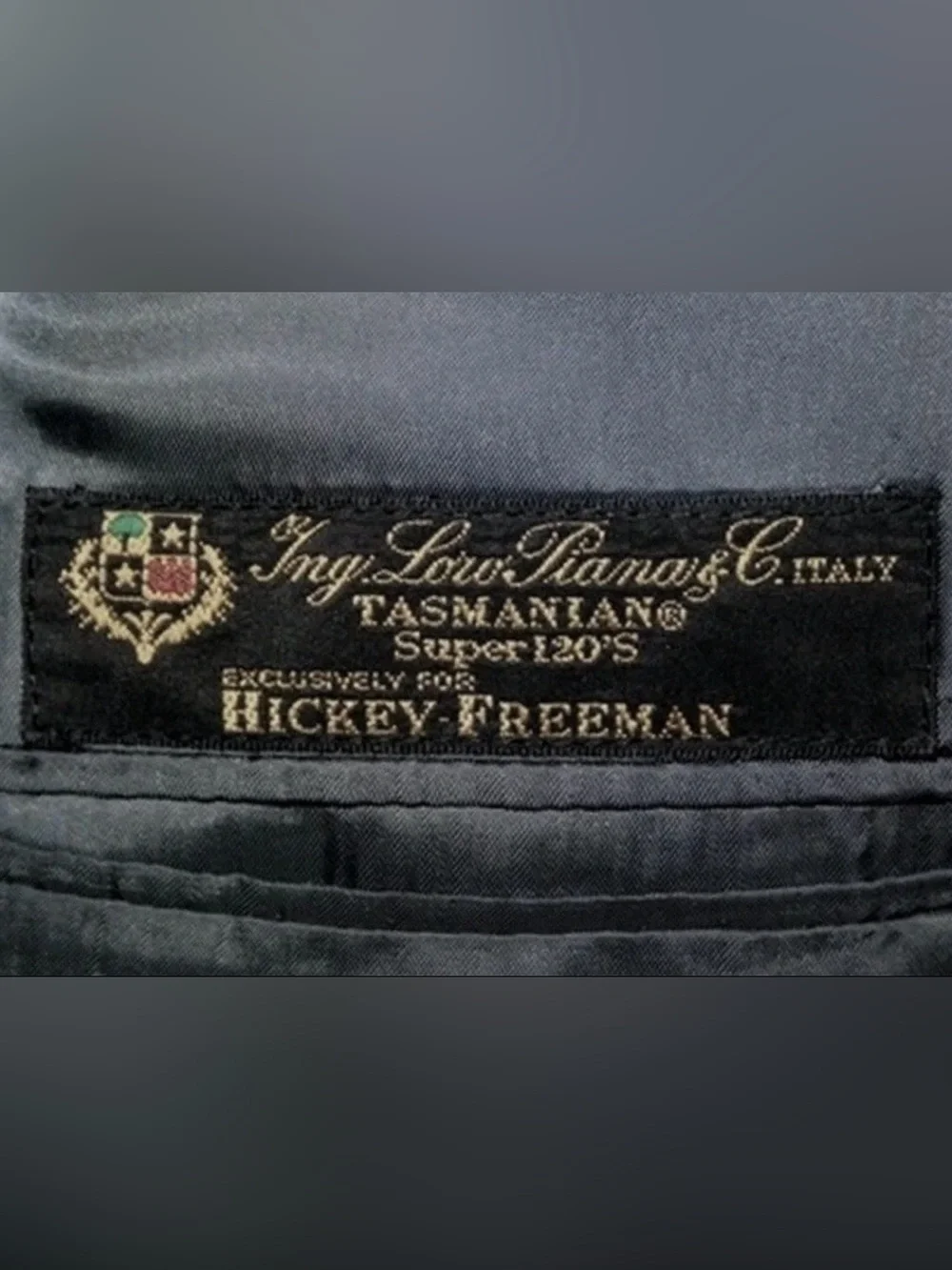 $1895 HICKEY FREEMAN SPORTCOAT JACKET 40L 42L LORO PIANA TASMANIAN 120’S WOOL